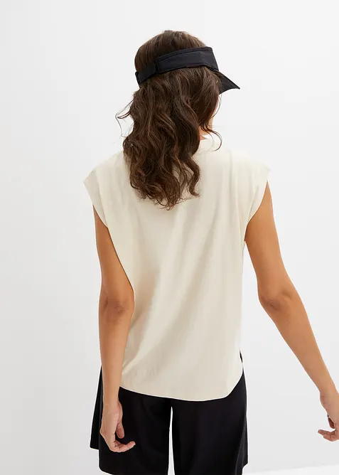 Oversized topp i 100% økologisk bomull, bonprix