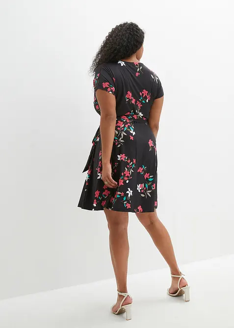 Jerseykjole i omslagsstil, bonprix