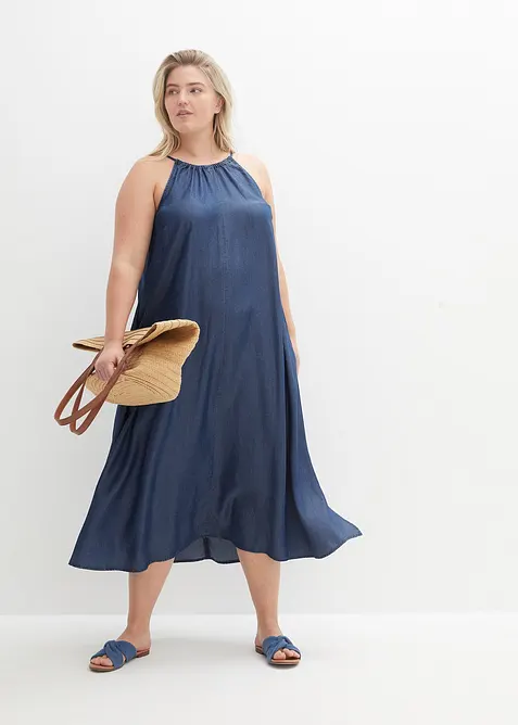 Jeanskjole av lett lyocell, bonprix