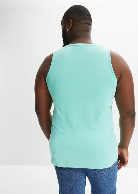 Singlet i økologisk bomull (2-pack), bonprix