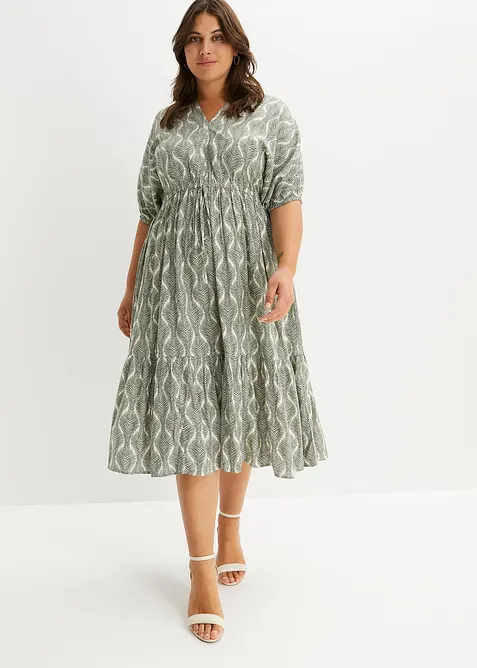 Maxikjole i lett viskose, bonprix