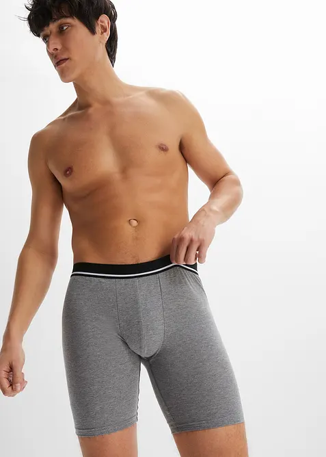 Boksershorts i ettersittende modell med lengre ben (3-pack), bonprix