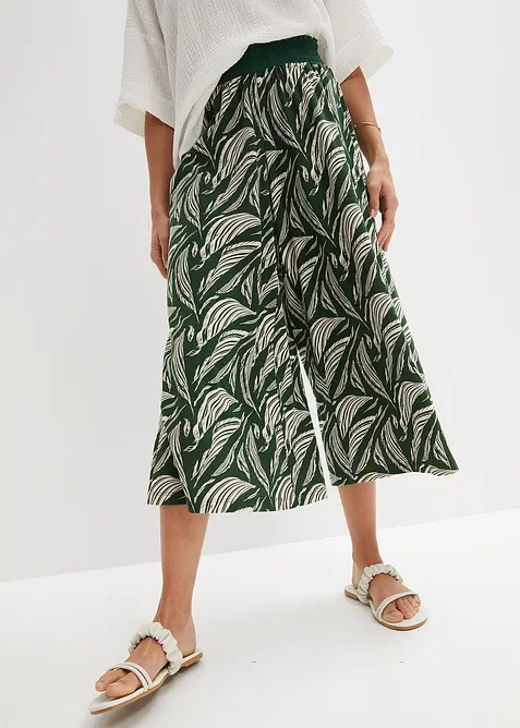 Jerseybukse i bomull med viskose, bonprix