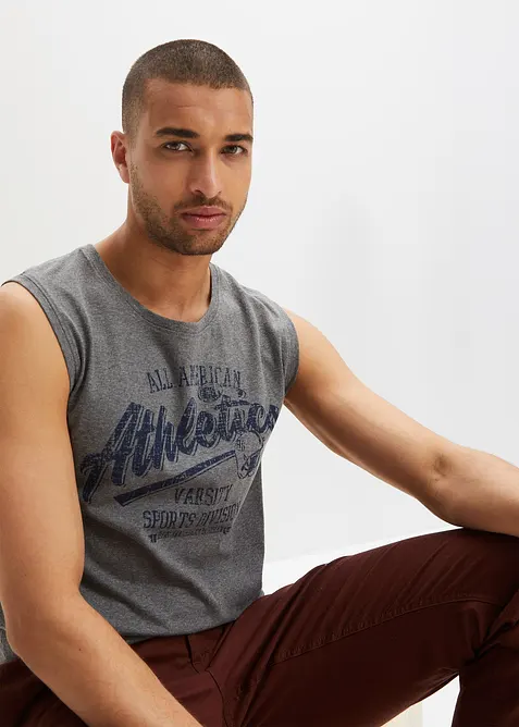 Singlet i bomull (2-pack), bonprix
