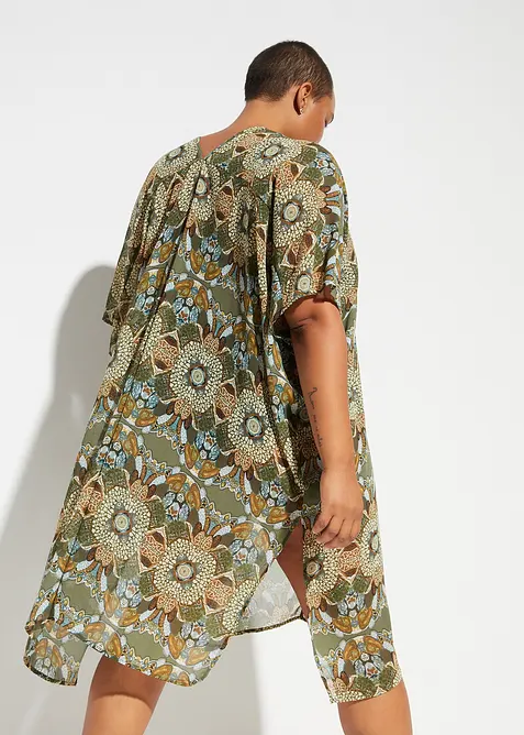 Oversized strandtunika i lett chiffon, bonprix