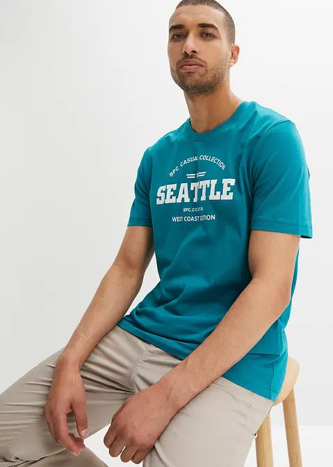 T-skjorte i 100% bomull (2-pack), bonprix