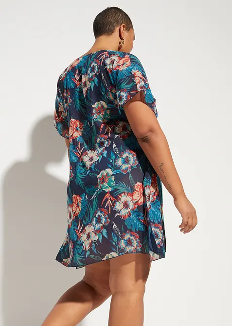 Lang strandtunika i lett chiffon, bonprix