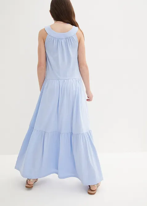 Maxikjole i jersey i &oslash;kologisk bomull, bonprix