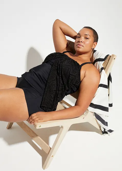 Tankini topp i blondemateriale, bonprix