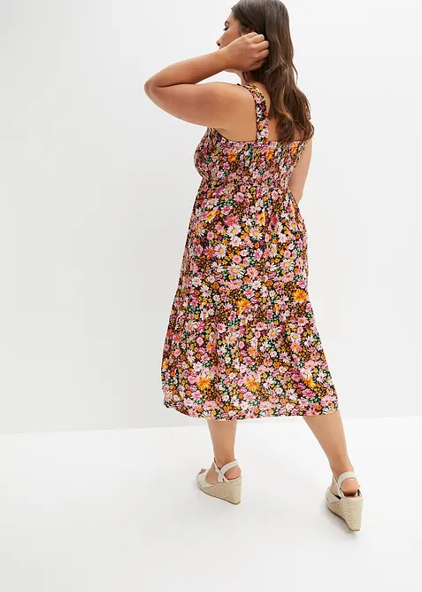 Midikjole med print, bonprix