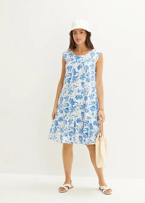 Kjole med volang, bonprix