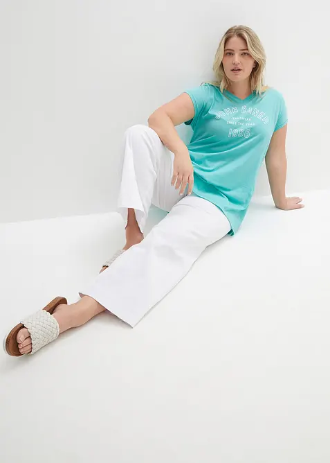 Lang topp i 100% økologisk bomull, bonprix