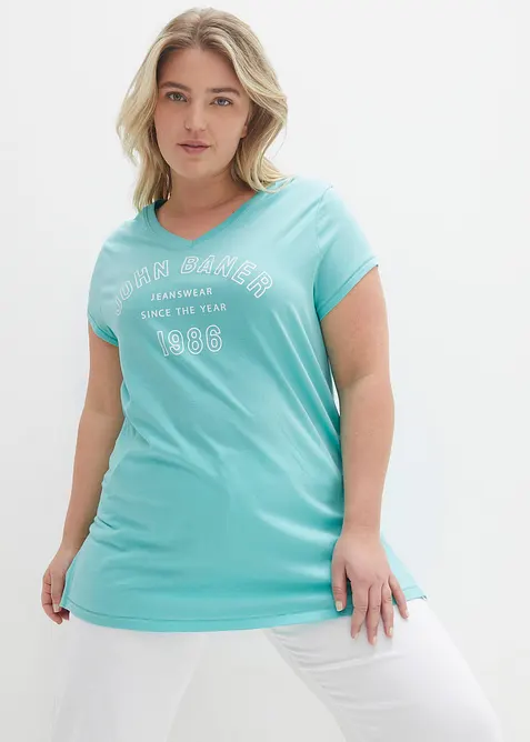 Lang topp i 100% økologisk bomull, bonprix