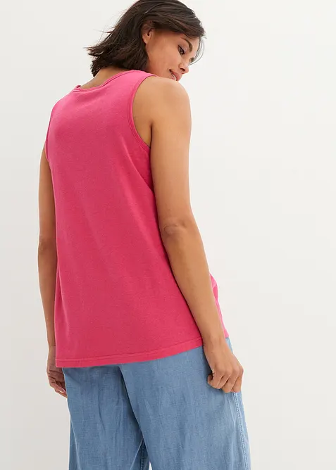 B&aelig;rekraftig lang topp med rund hals, bonprix