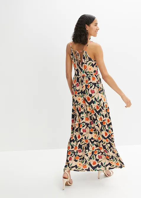 Maxikjole i myk viskosemiks, bonprix