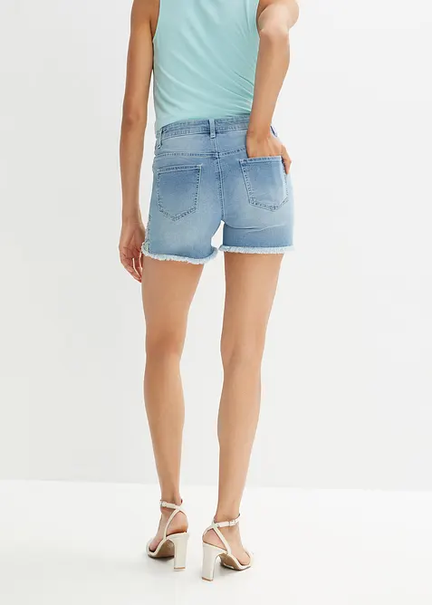 Denimshorts Mid Waist, bonprix