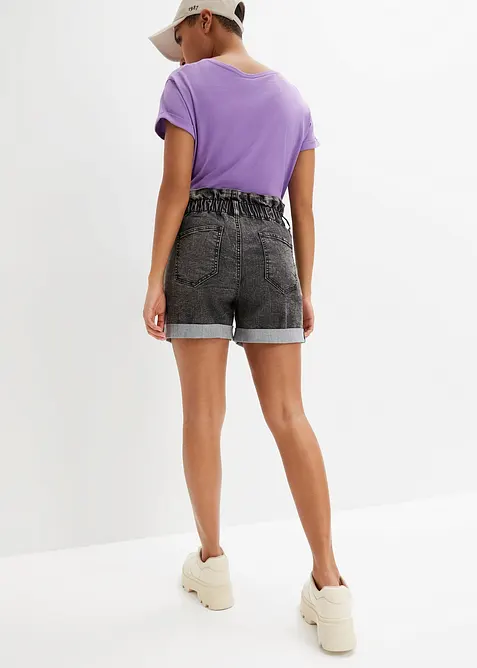 Paperbag jeans-shorts, bonprix