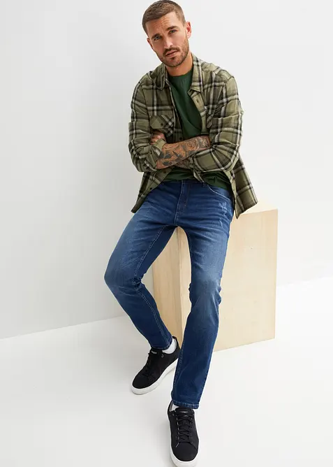 Slim Fit-jeans i denim med stretch, Straight, bonprix