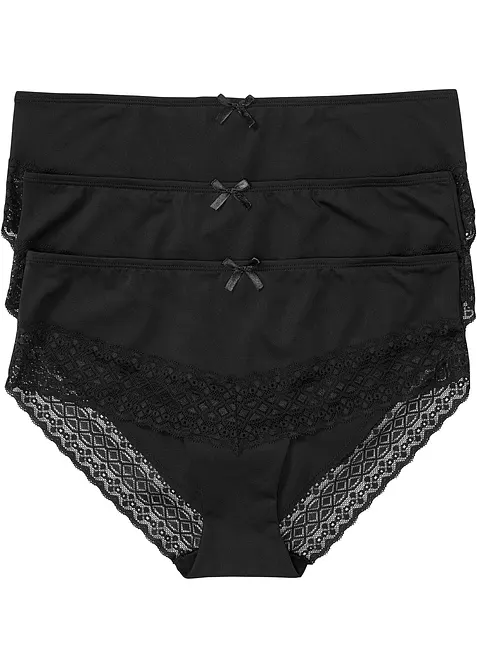 Panty av mikrofiber (3-pack), bonprix