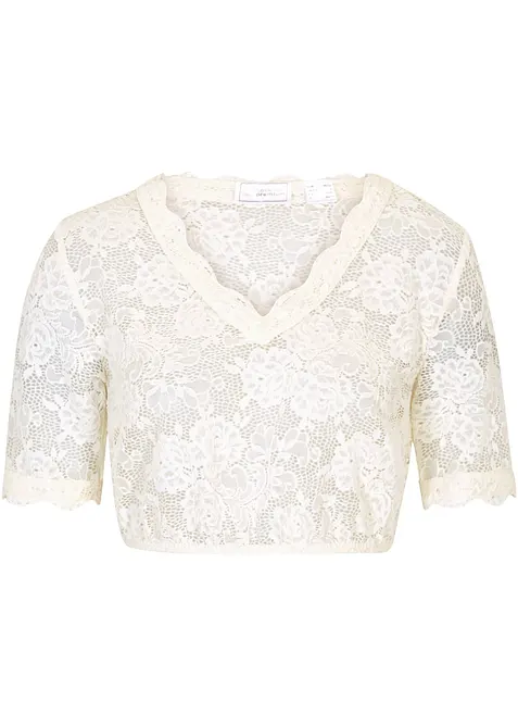 Dirndl-blondebluse med knapp, bonprix