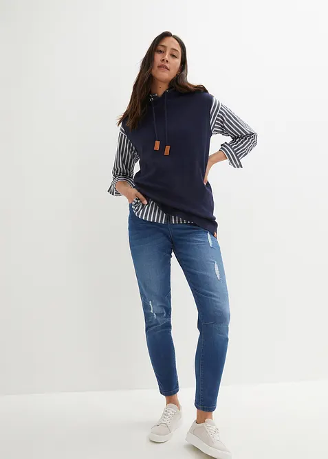 Vest med hette, oversized, bonprix