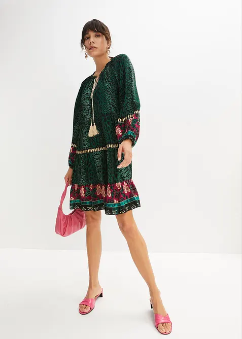 Tunikakjole i lett viskose, bonprix