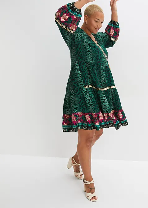 Tunikakjole i lett viskose, bonprix