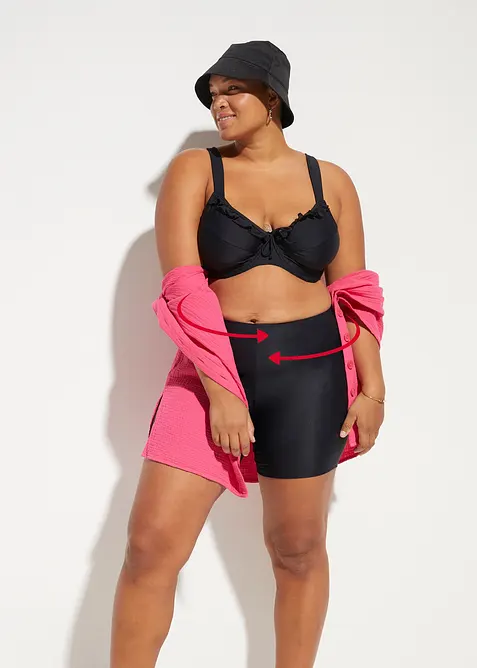Shape-bikinitruse i sykkelbukse-modell, lett formende, bonprix