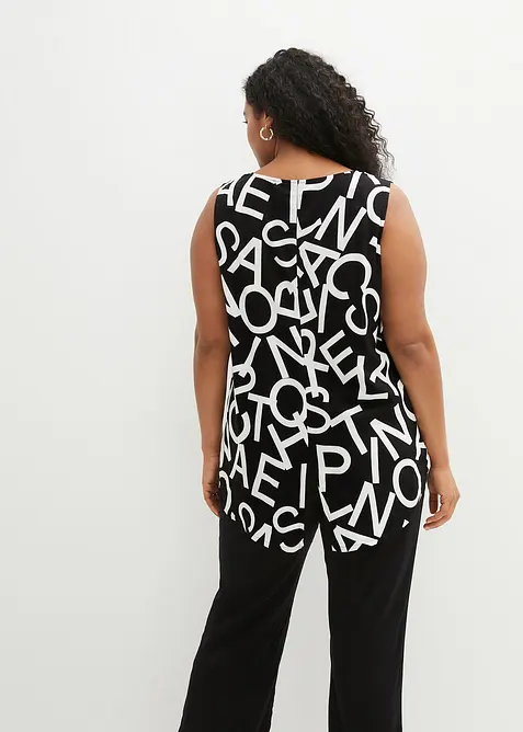 Blusetopp i lett viskose, bonprix