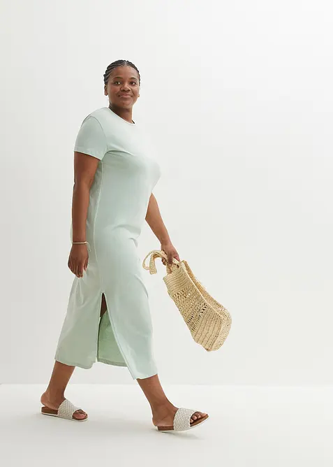 Maxikjole i 100% bomull, bonprix