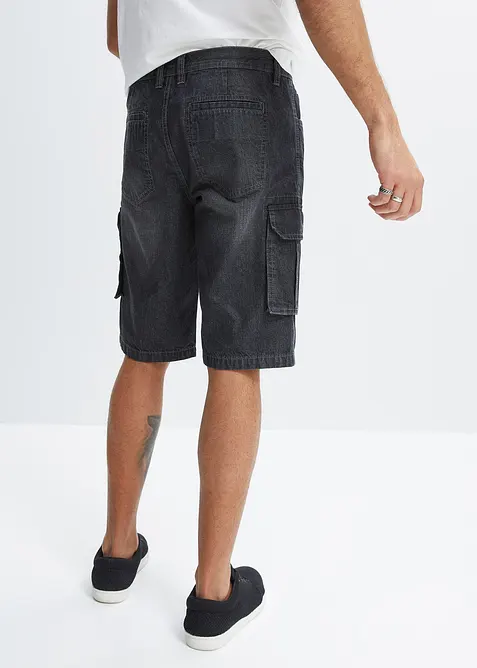 Cargo-bermudashorts i denim, Relaxed Fit, bonprix