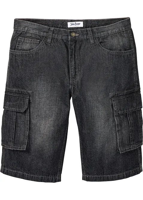 Cargo-bermudashorts i denim, Relaxed Fit, bonprix