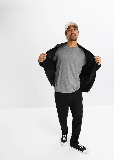 T-skjorte med V-hals (5-pack), bonprix