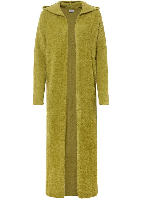 Strikket kåpe i mykt fjærgarn, bonprix