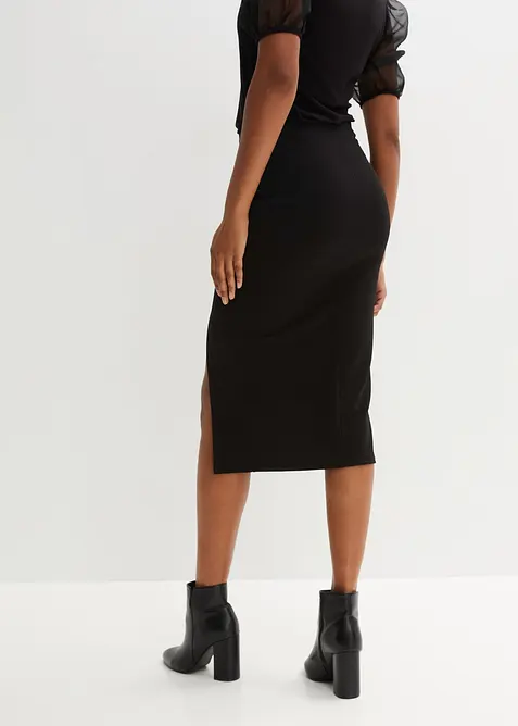 Skjørt med knappestolpe, bonprix