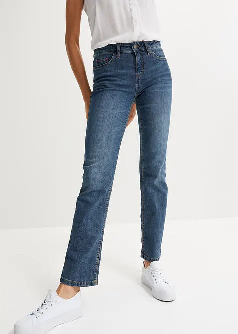 Straight-jeans Mid Waist, Stretch, bonprix