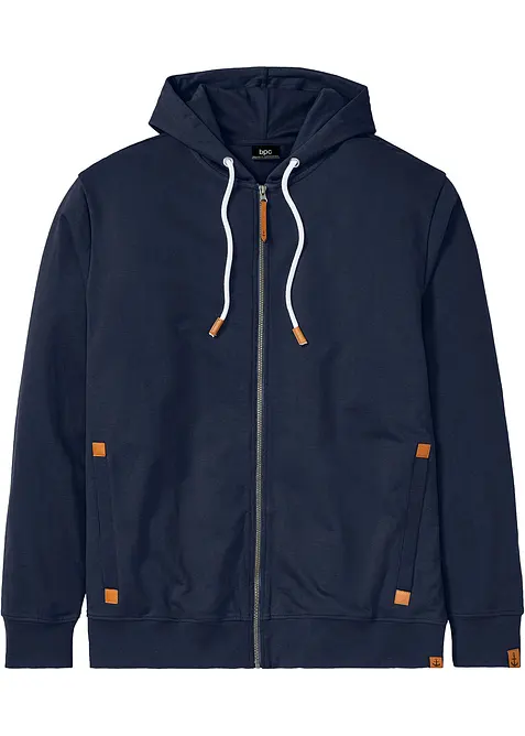 Hettejakke med detaljer i imitert skinn, bonprix