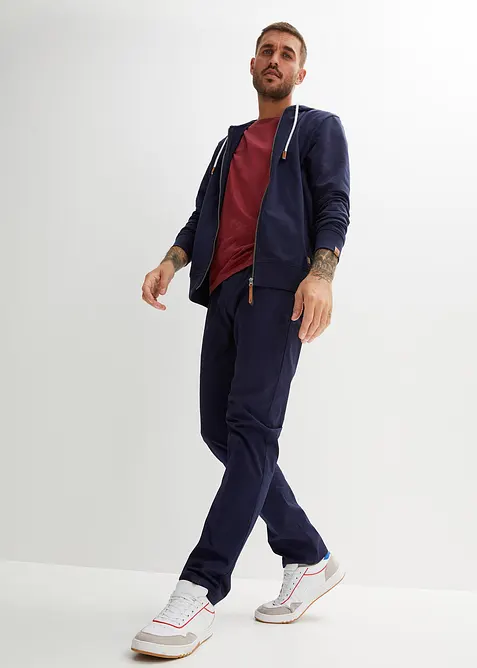 Hettejakke med detaljer i imitert skinn, bonprix