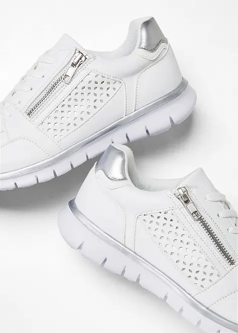 Sneakers med glidelås, bonprix