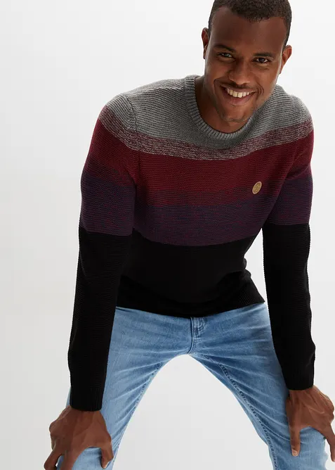 Genser i finstrikk med fargegradering, bonprix