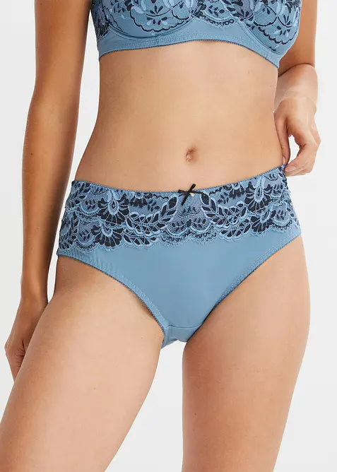 Truse med høy midje og nydelige blonder, bonprix