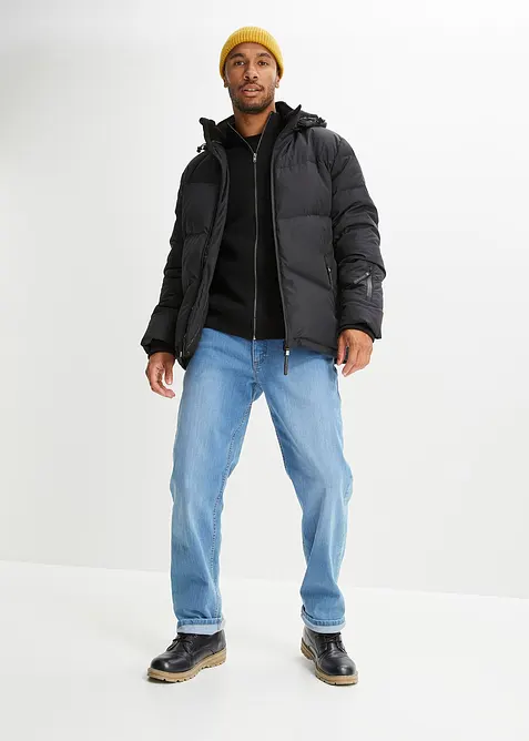 Varmt fôret dunjakke i vannavvisende materiale med Bionic-finish, bonprix