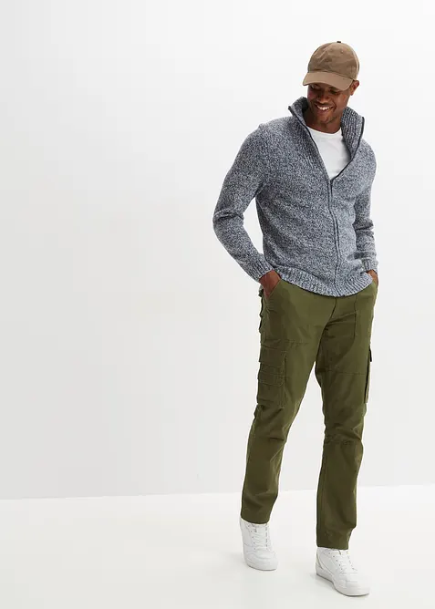 Strikkejakke med ståkrage, bonprix