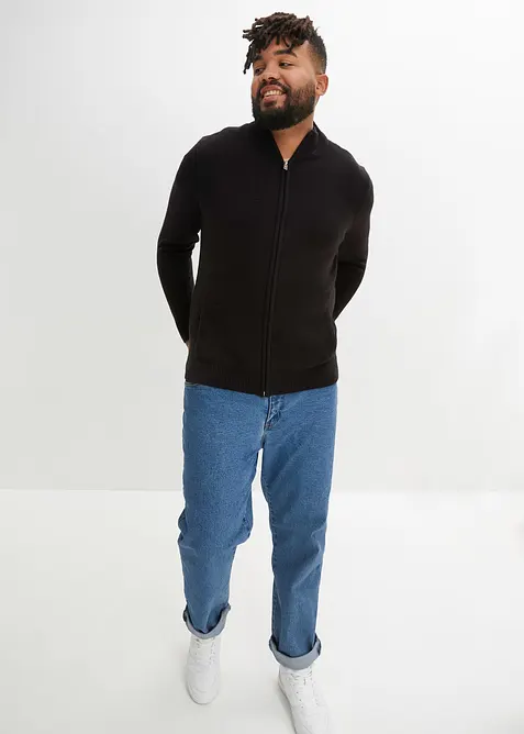 Finstrikket jakke, bonprix