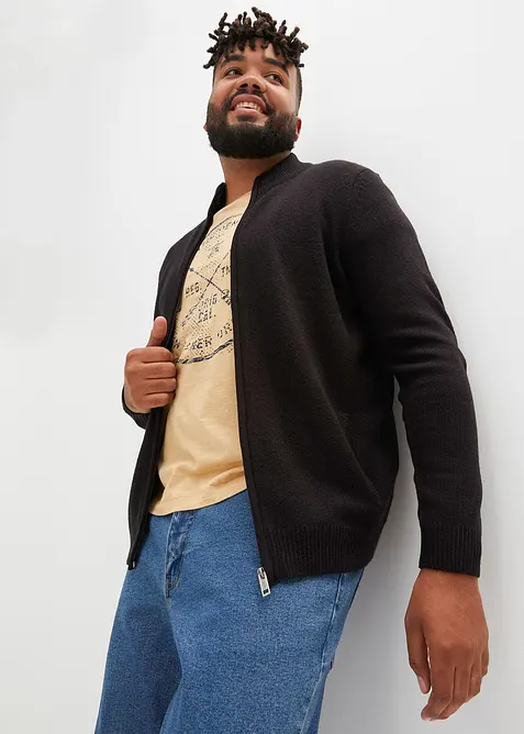 Finstrikket jakke, bonprix