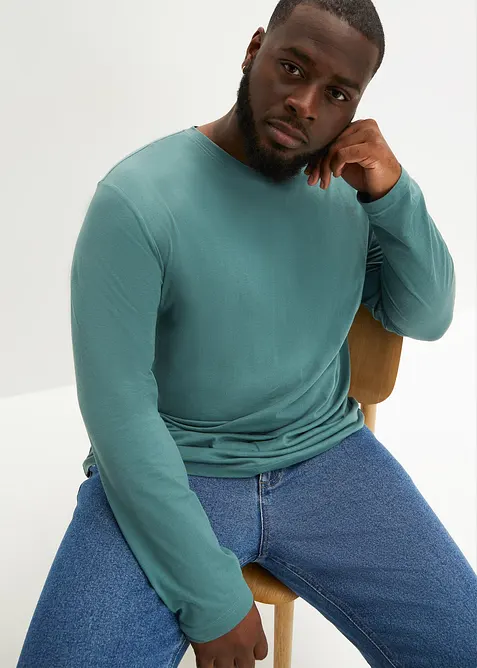 Langermet topp (2-pack), bonprix