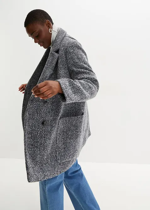 Kort k&aring;pe i ullstil, bonprix