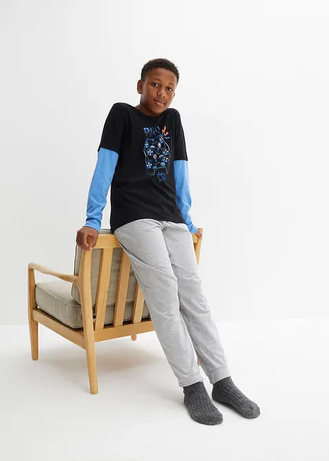 2 i 1-pyjamas med &oslash;kologisk bomull for barn (2-delt sett), bonprix