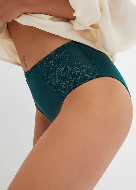 H&oslash;y truse med nydelige blonder (2-pack), bonprix