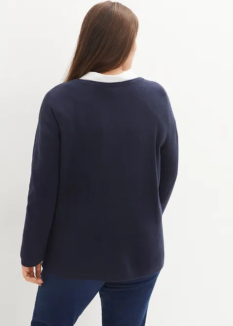 Finstrikket jakke, bonprix